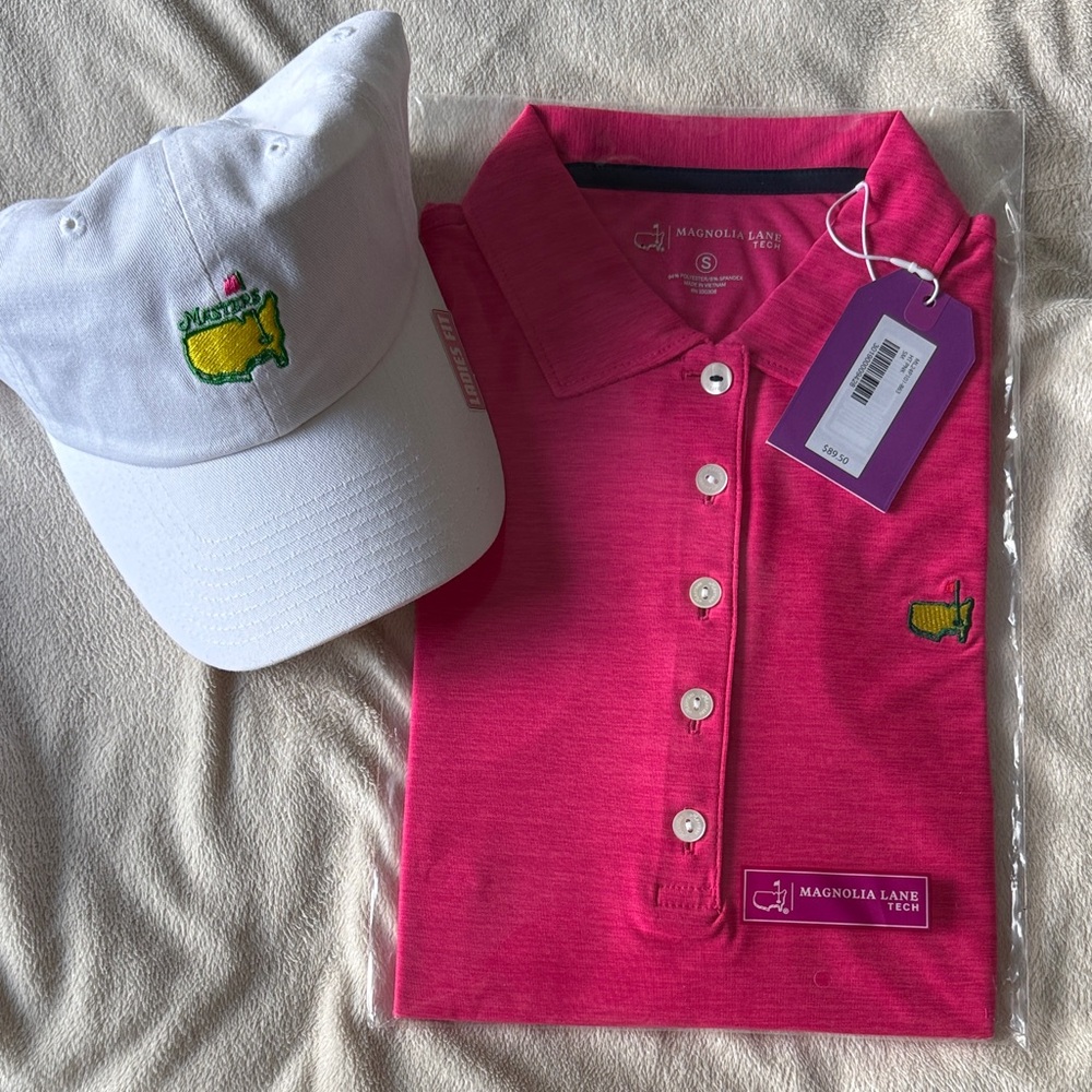 Women’s Masters shirt and hat